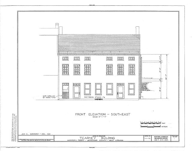 Harpers Ferry West Virginia Tearney Building Shenandoah Street 1900s HABS