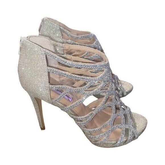 INC International Women’s Champagne Gold High Heels Pumps Size 6