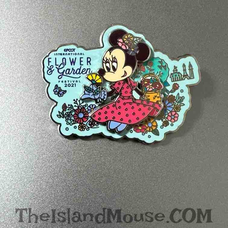Disney WDW Minnie Mouse EPCOT Flower Garden Festival Pin