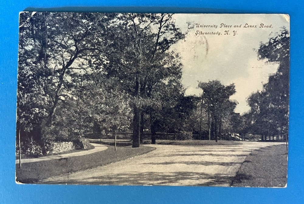 1909 Schenectady New York NY Postcard University Place & Lenox Road