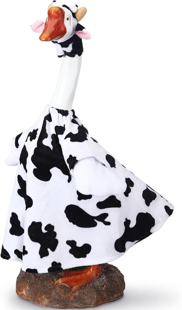 Cow Goose Costume Outfit for 23 Inch Lawn Goose Decorations