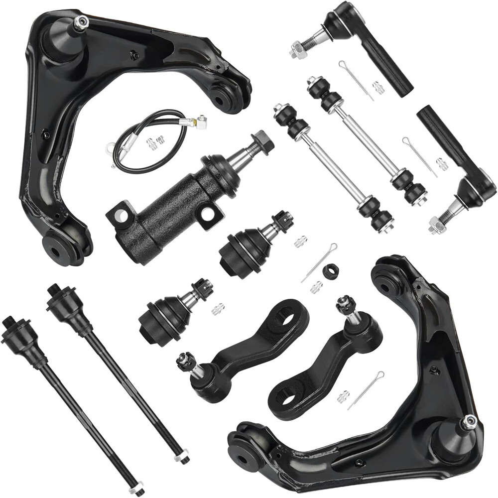 Silverado Sierra 2500 3500 Heavy Duty Front Upper Control Arms & Tie Rods Suspension Kit