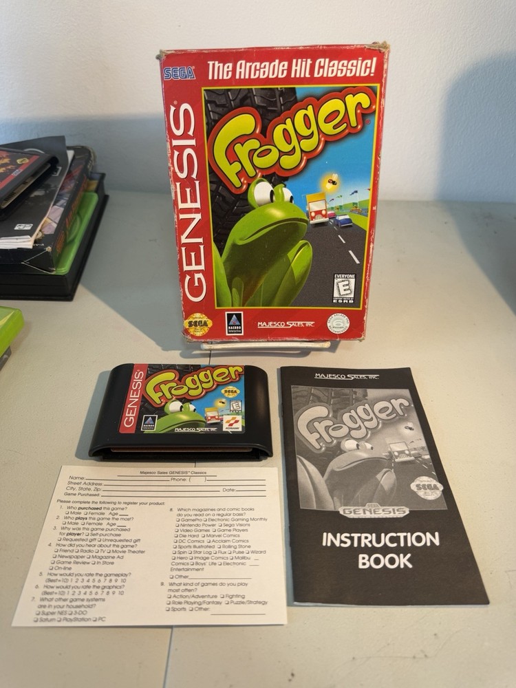 Frogger (Sega Genesis, 1998) Complete CIB, Tested & Working