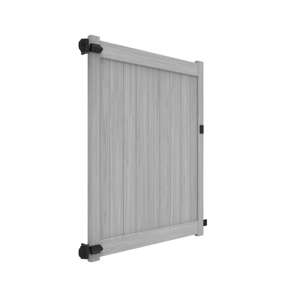 5ft x 6ft Coastal Cedar Vinyl Fence Gate Kit - Weather-Resistant