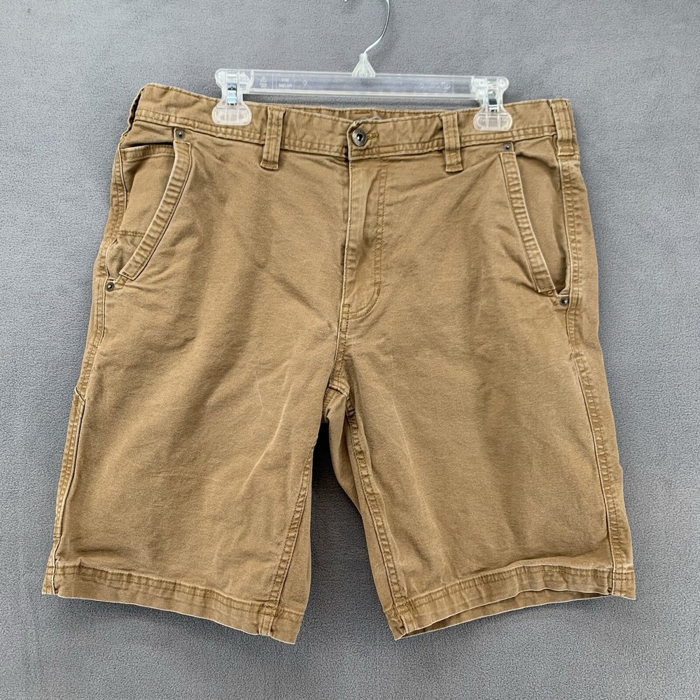 Eddie Bauer Shorts Mens 36 Cargo Jeans Beige Outdoor Camp Hike VTG 90s Y2K