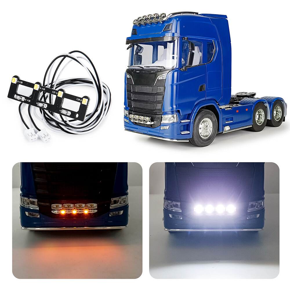 Upgrades for 1/14 RC TAMIYA Scania 770S 6×4 56368 8X4 56371 Front LED Roof Light