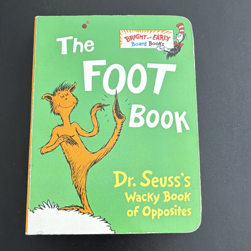 Dr. Seuss Foot Book Wacky Book of Opposites Board Book Random House 1996 Series
