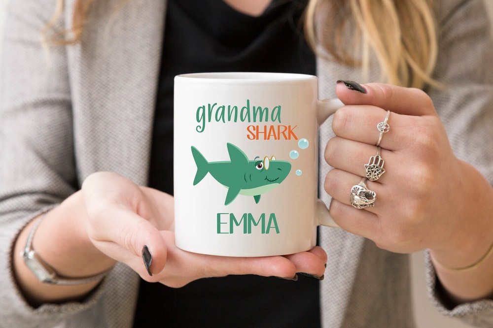 Grandma Shark Grandma Shark Mug Shark Coffee Mug Grandma Mug Grandmother Mug