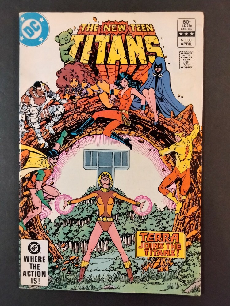 ©1983 NEW TEEN TITANS #30 TERRA JOINS - DC Comics George Perez Cover Art G-VG