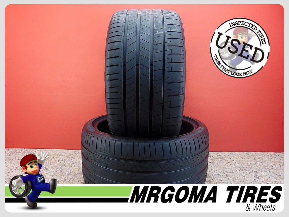 2 PIRELLI P ZERO NFO ELECT PZ4 XL 305/30/21 USED TIRES 72% LIFE PZERO 3053021