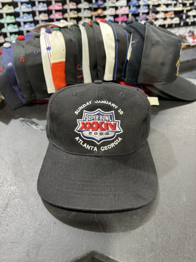 VTG NFL Super Bowl XXXIV Snapback Hat Atlanta Georgia Titans Rams Vintage