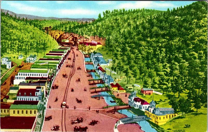 Postcard SCENE Hot Springs National Park Arkansas AR m/09 AO9110