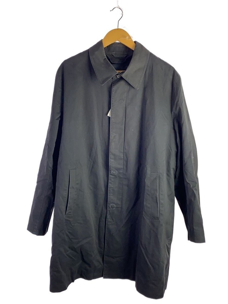 346 By Brooks Brothers Stainless Steel Collar Coat/42/Cotton/Nvy 1599