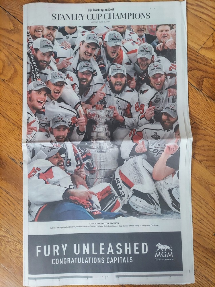 2018 Washington Capitals Stanley Cup Champions Washington Post SPECIAL 🔥