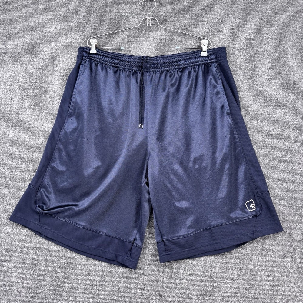 AND1 Blue Basketball Shorts Men’s 3XL Comfort Stretch Elastic Waist Pockets