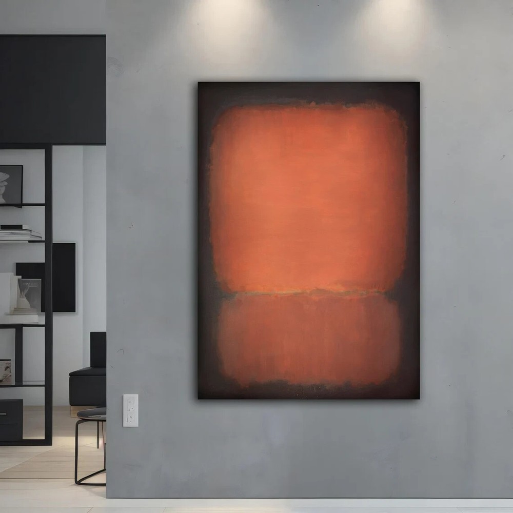 Mark Rothko Brown Modern Abstract Art Unframed Canvas Print Australian Wall Art