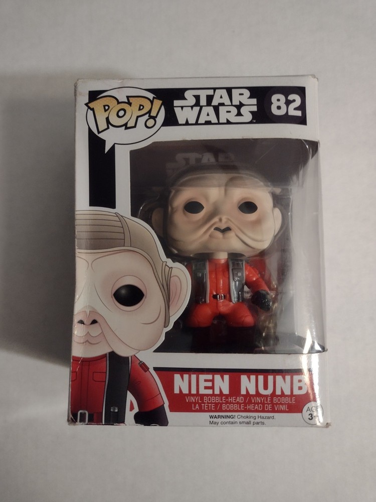 Funko Pop! Star Wars: Nien Numb #82 Vinyl Figure Very Minor Box Damage