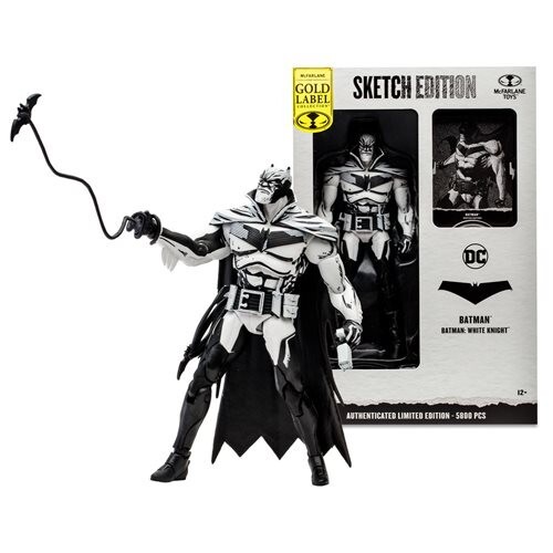 Mcfarlane DC Multiverse Batman White Knight Sketch Edition Gold Label 7