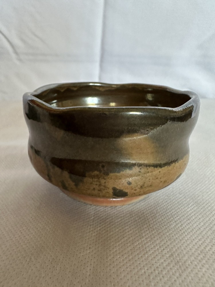 Matcha Chawan Japanese Green Tea Bowl Mino Yakiware Signed Signed H Ogauri