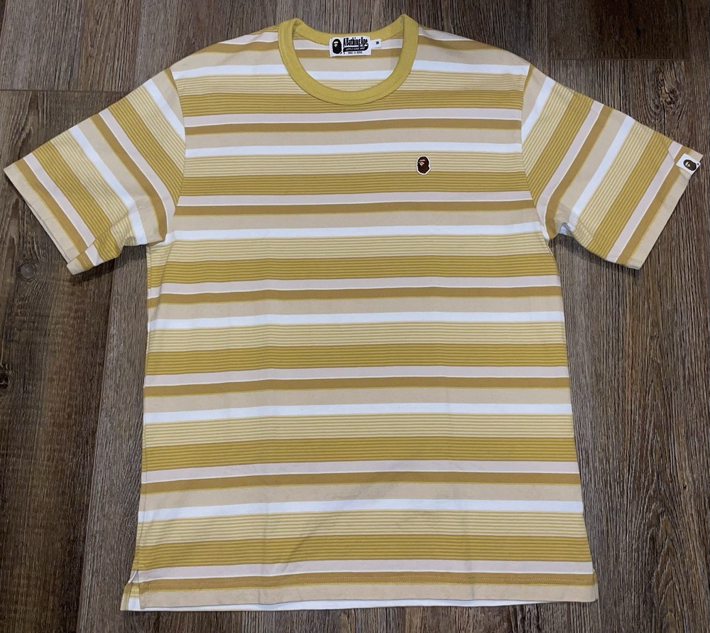A Bathing Ape BAPE One Point Hoop Relaxed Fit Mens M Shirt Designer Fashion