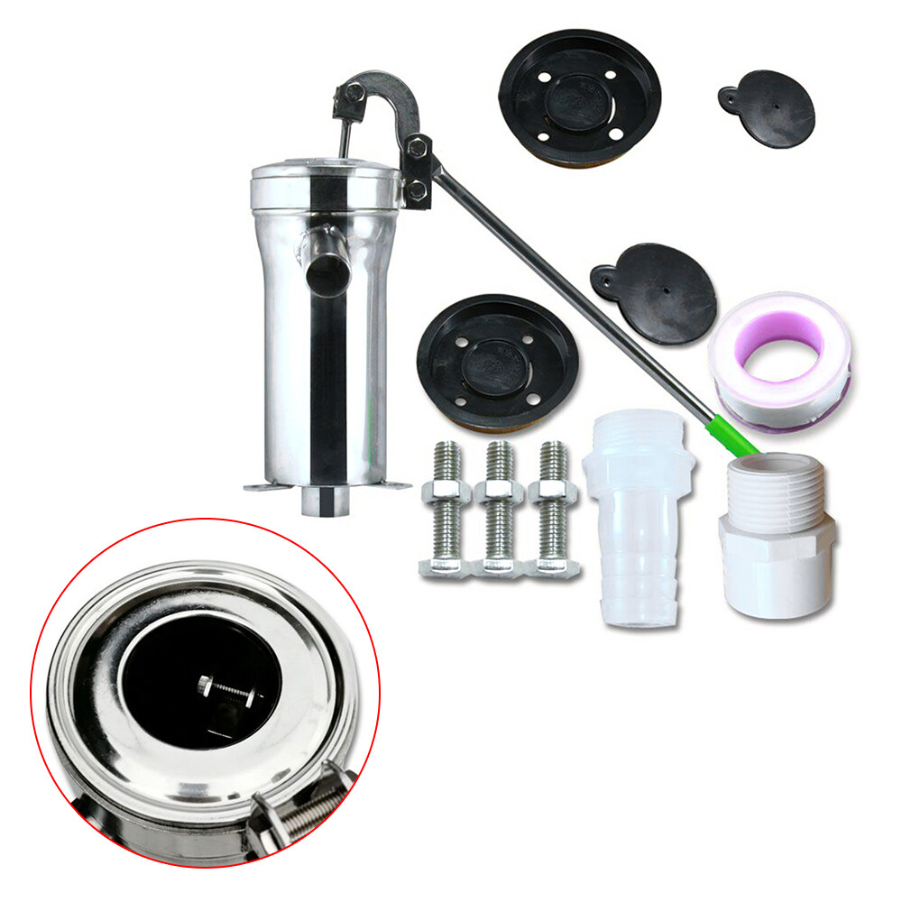 Manual Water Pump Domestic Well Hand Shake Suction Pump Stainless Steel Pitcher