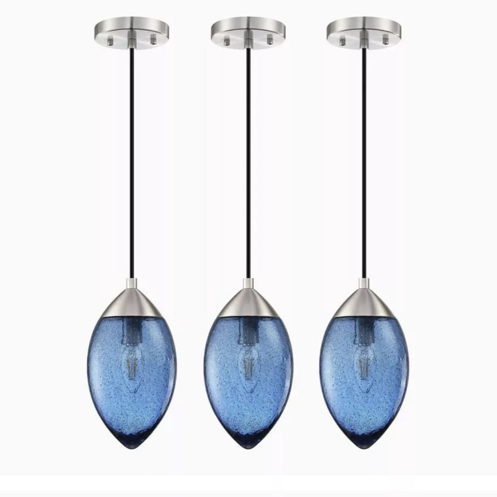 3 Pack 1 Light Hanging Indoor Kitchen Island Pendant Lights 5.5