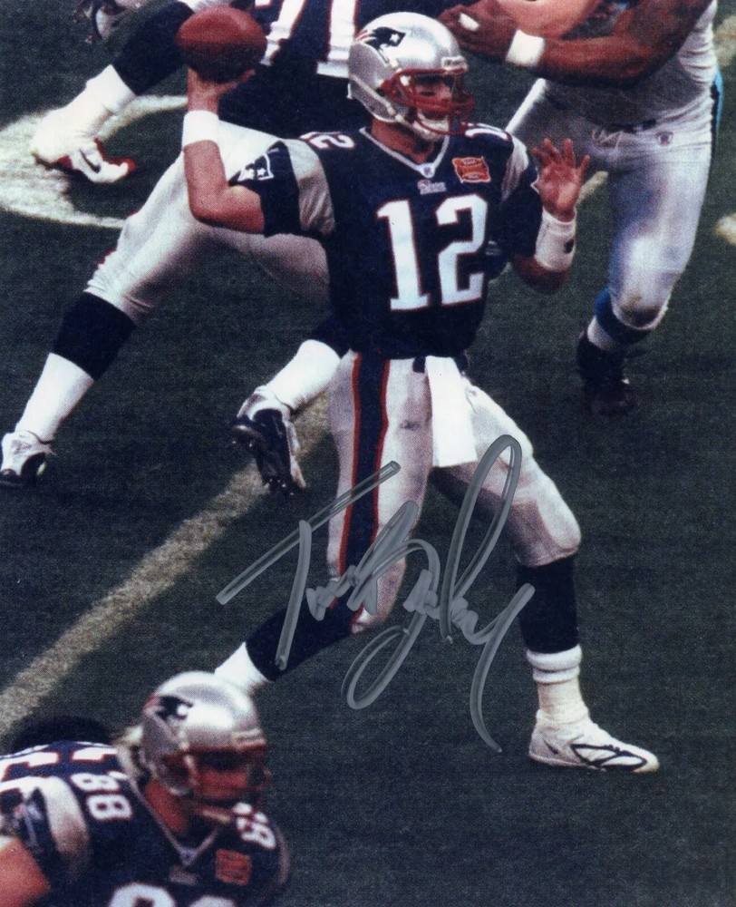 Tom Brady New England Patriots Signed Portrait 8x10 PHOTO PRINT