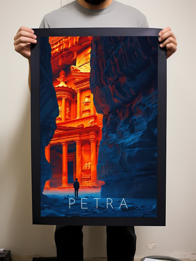 Petra Travel Poster Wall Art Instant Hanging Decor New Home Gift