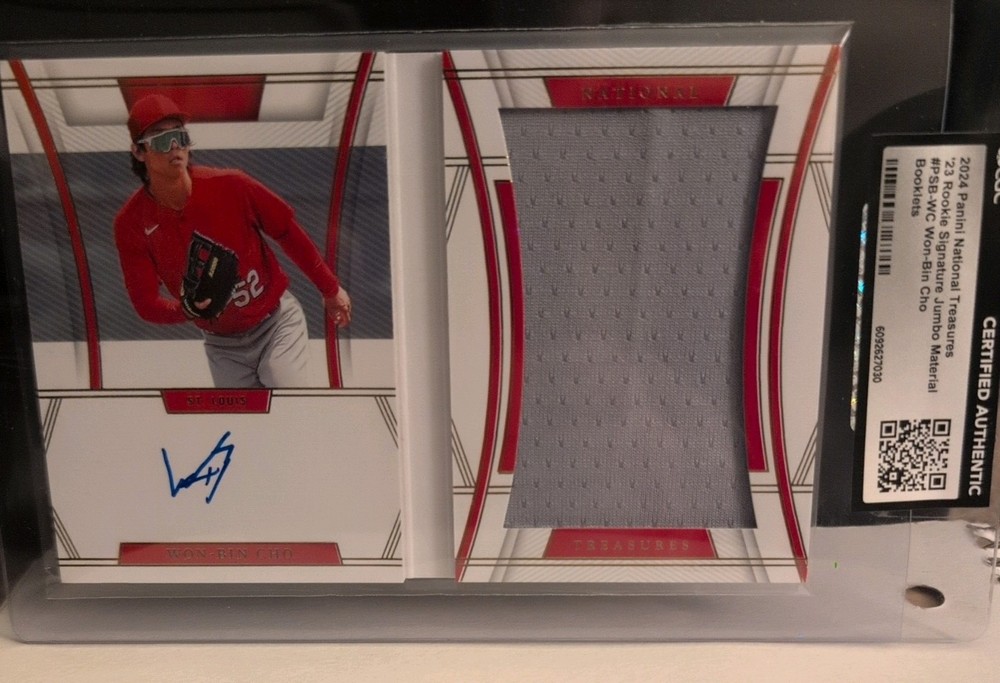 WON-BIN CHO 2024 Rookie Signature National Treasures Auto Booklet /99 #PSB-WC