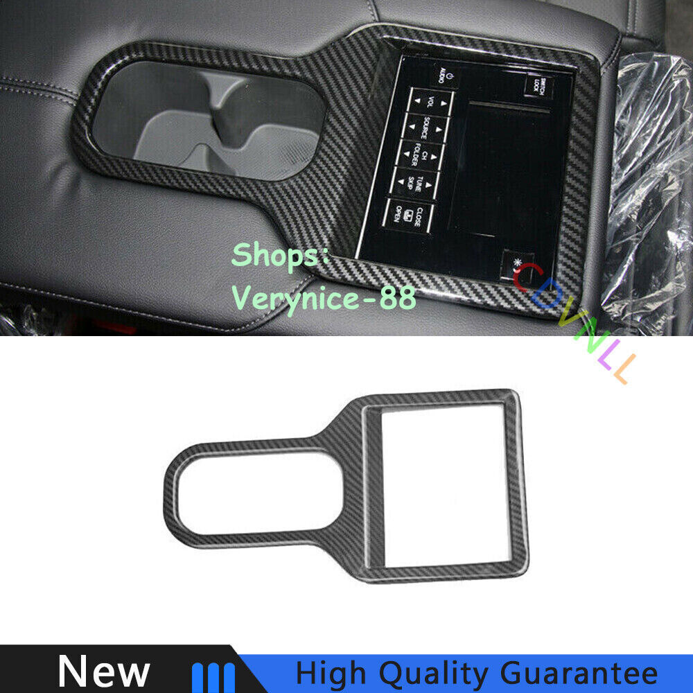 For Honda CRV CR-V 2017-2022 Carbon Fiber Rear Drinking Glass Panel Cover Trim