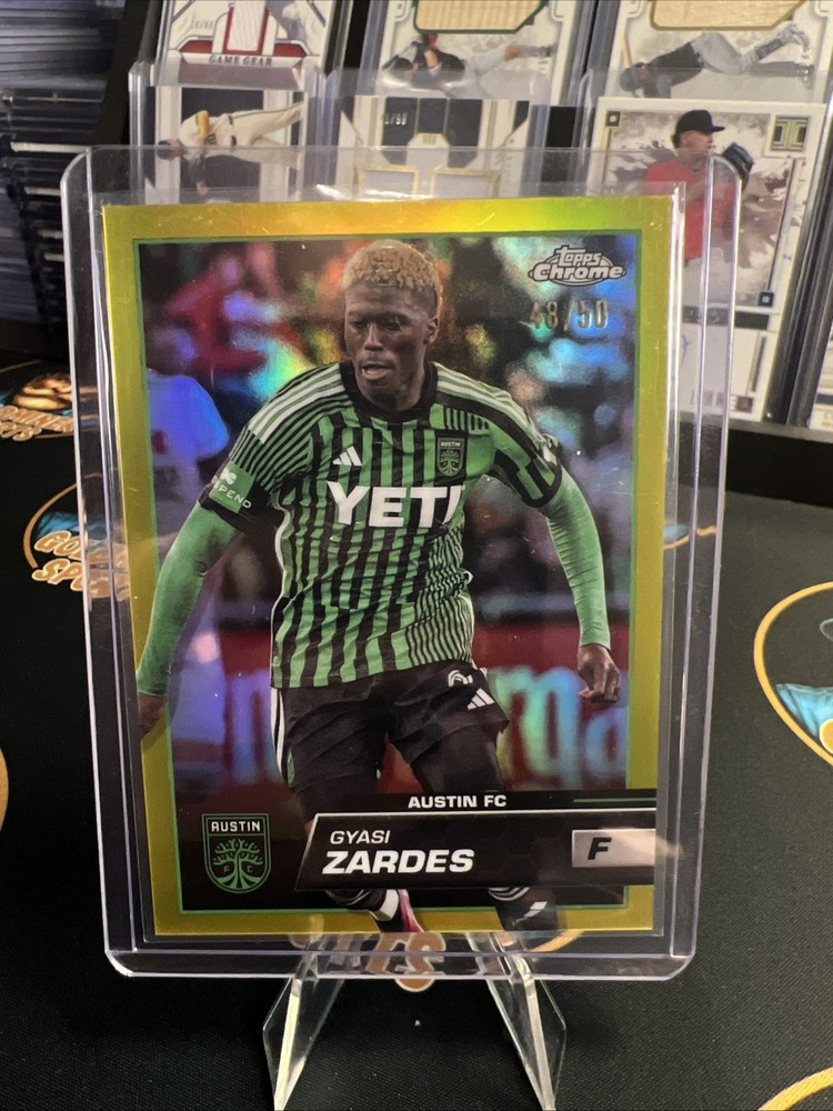 2023 Topps Chrome MLS Gyasi Zardes #83 Gold /50 Austin FC