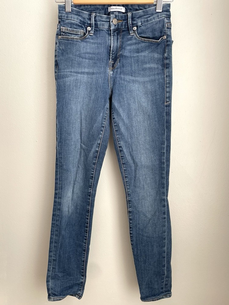 Good American Good Legs Stretch Denim Skinny Jeans style GAGL899 Size 2/26