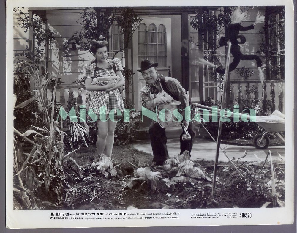 Vintage Photo 1943 Victor Moore Mary Roche  in The Heat's On