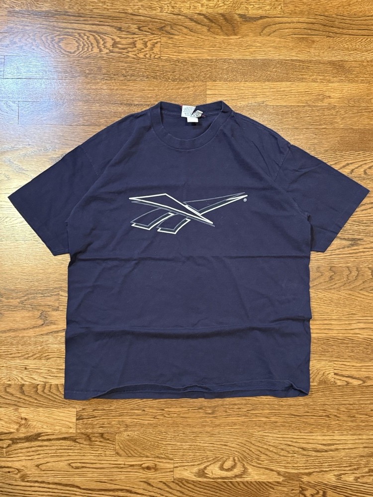 Vintage Reebok Vector Logo T-Shirt | Made in USA | XL Y2K