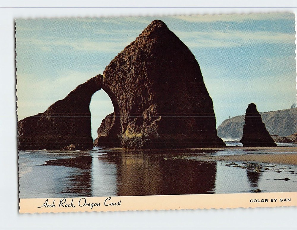 Postcard Arch Rock Oregon Coast USA