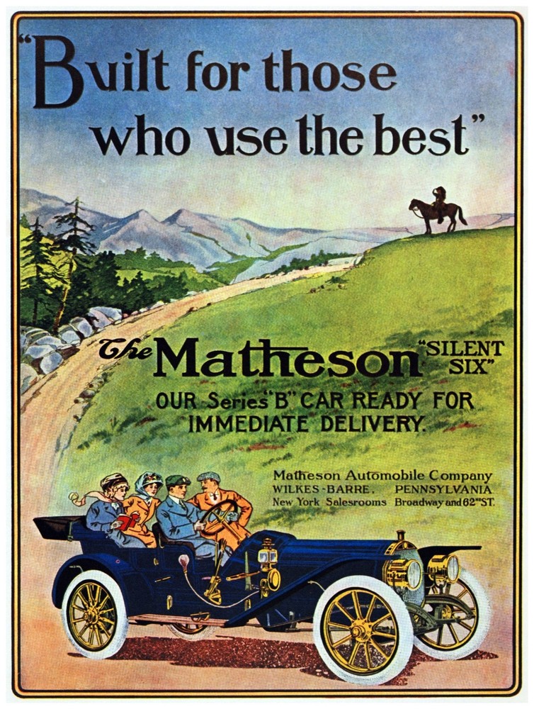 Decor Poster. Fine Graphic Art. The Matheson Motor Co.cAuto Wall Design 1410