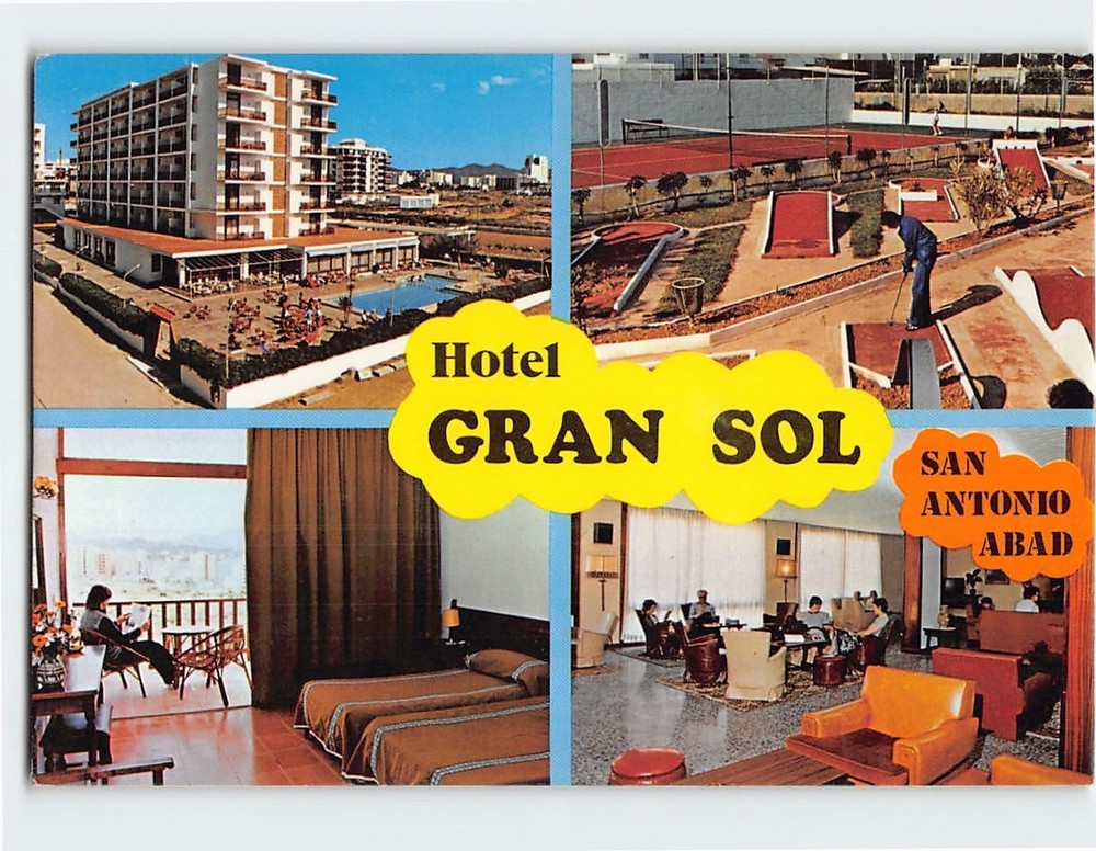 Postcard Scenes & Views Hotel Gran Sol San Antonio Abad Ibiza Spain
