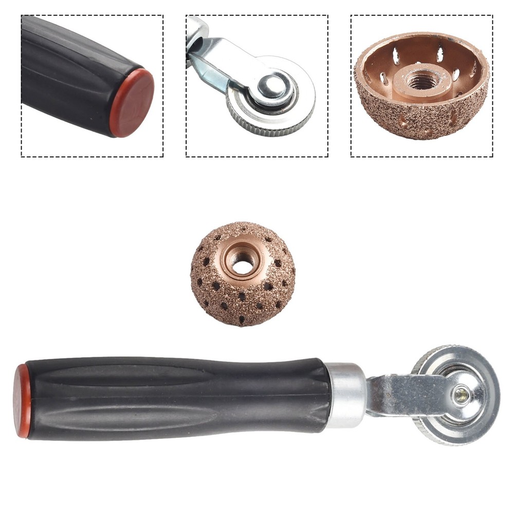 Tire Patching Tool Set 2 PCS Tire Buffer Wheel + Patch Roller for Repair