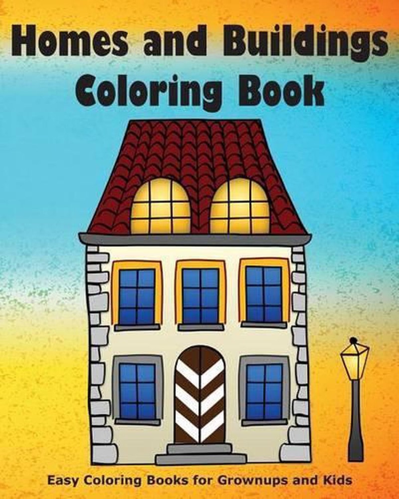 Homes and Buildings Coloring Book by Joan Marie Verba (English) Paperback Book