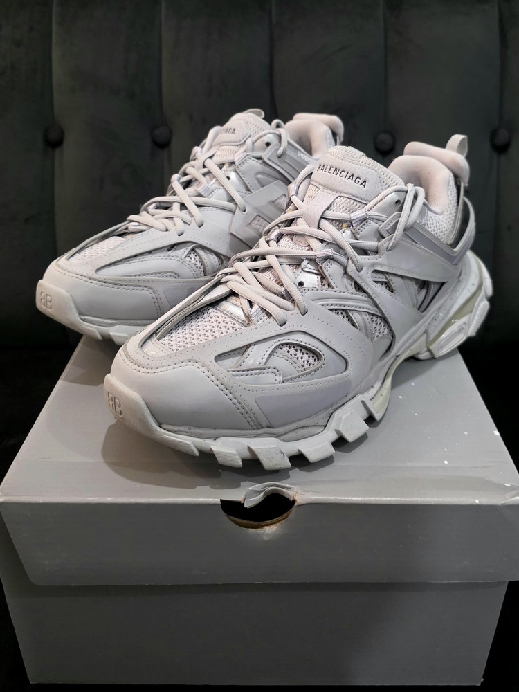 Rare Balenciaga Triple Medium Grey Track Runner Sneaker Size 11 US 44 Authentic