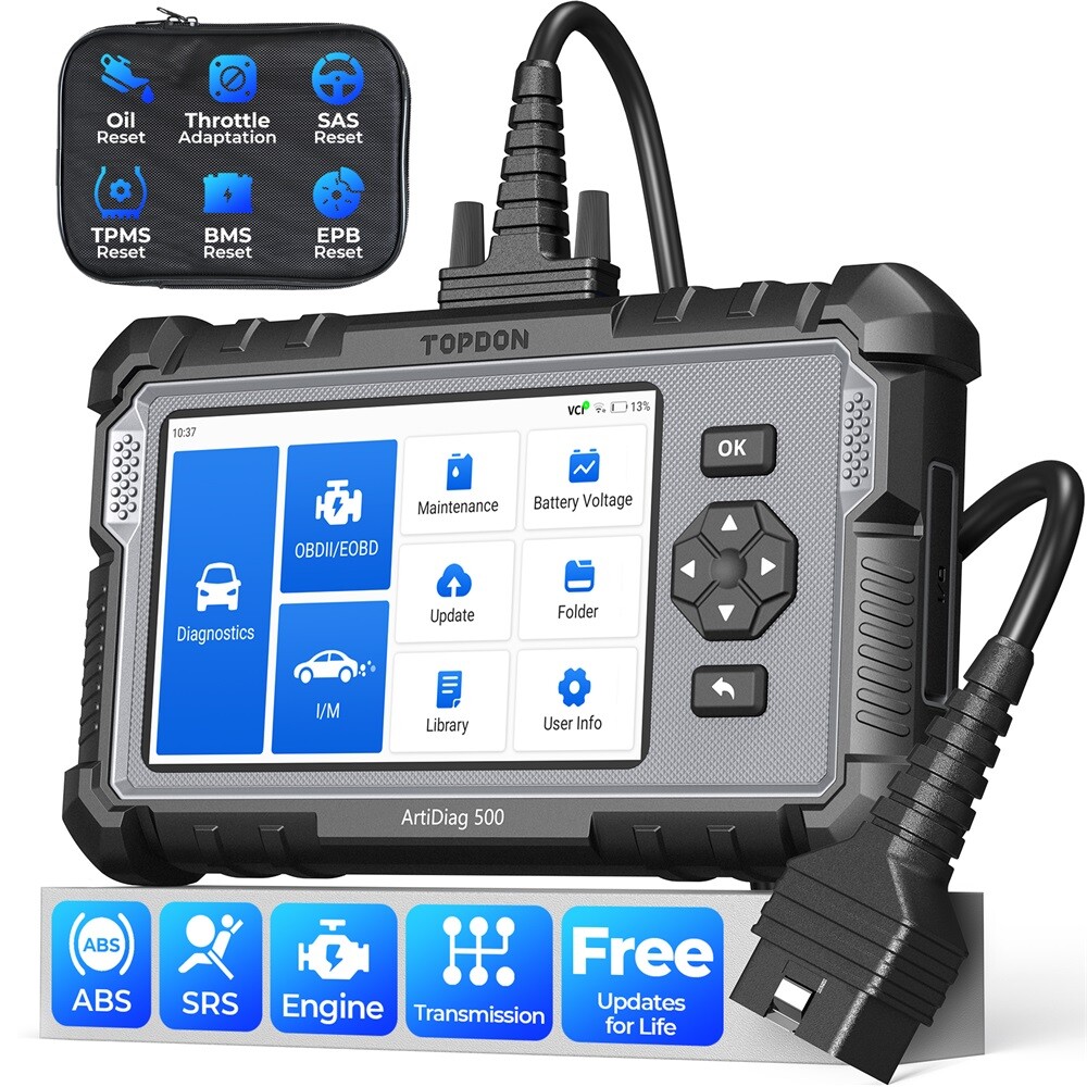 2025 TOPDON AD500 OBD Car Diagnostic Scanner Tool Code Reader Check Engine ABS
