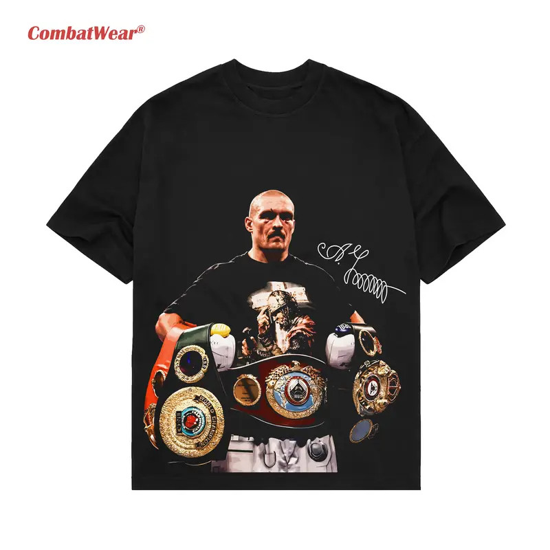 COMBATWEAR Boxing Fighters Oleksandr Usyk, Graphic Boxing Champion T-Shirt
