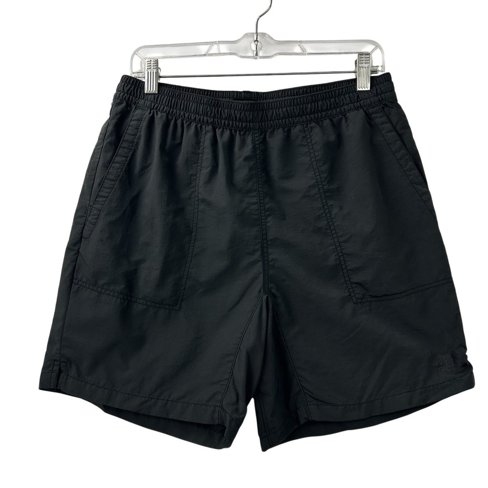 The North Face Men's Medium 6” FlashDry Black Athletic Shorts Gym Running Hiking