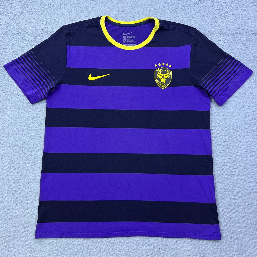 Nike Kobe Bryant 24 Mambacurial Soccer Shirt Jersey Futbol M Basketball Striped*