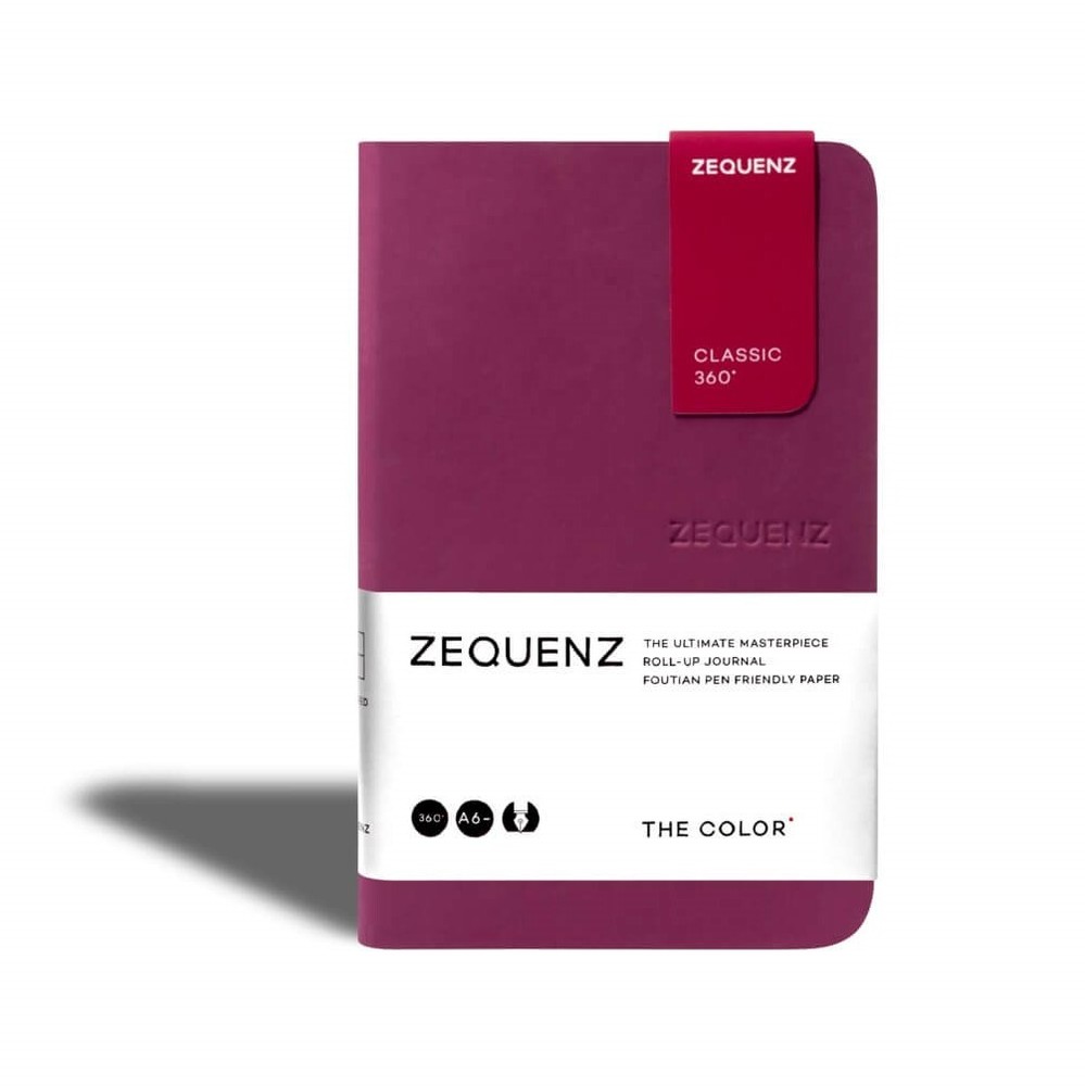 Zequenz A6 Blank Notebook Berry Color Acid-Free Paper 360 Pages TCJ-MINI-BEB-image
