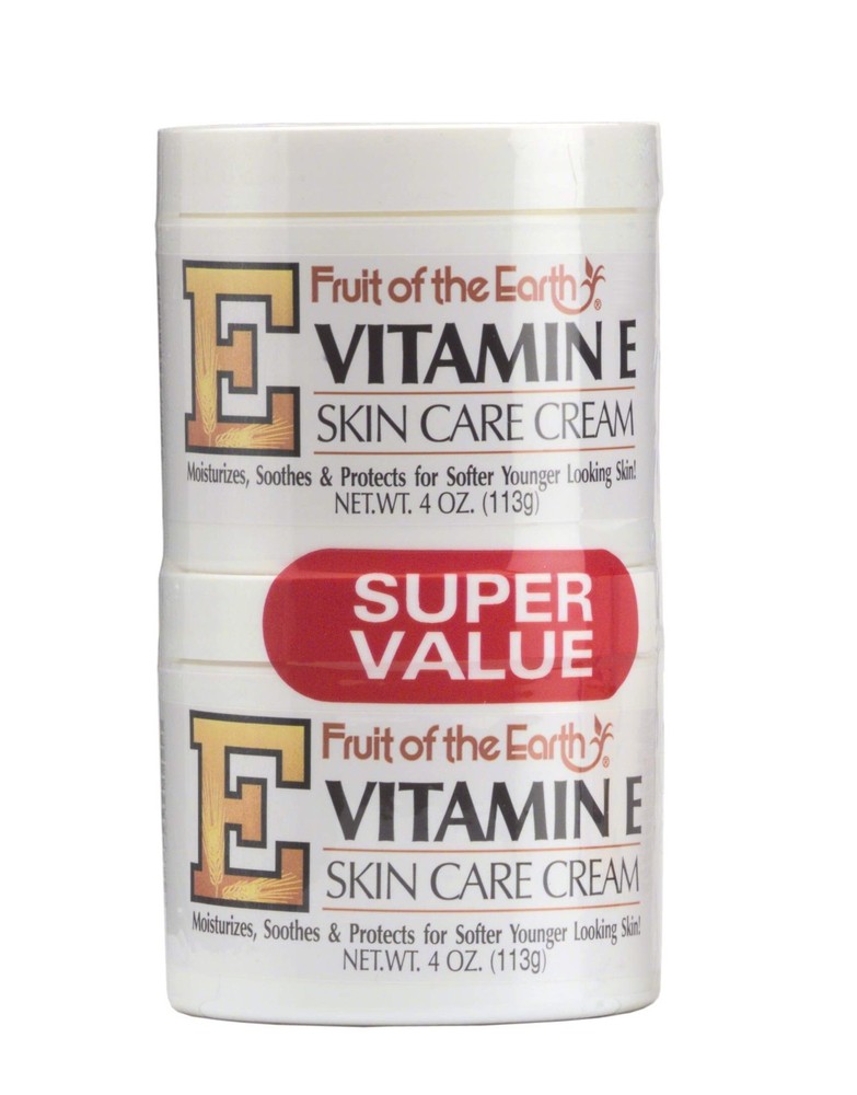 Vitamin E Cream Skin Moisturizer 4oz Jar 2 Pack Hydrating Face Body Care
