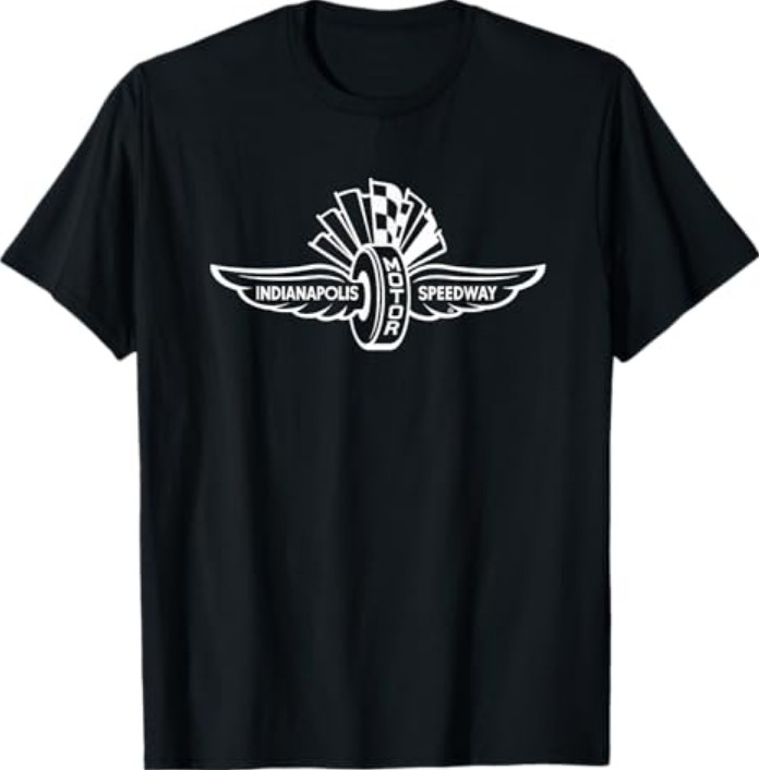 Indy 500 Indianapolis Motor Sport Chest White Logo T-Shirt