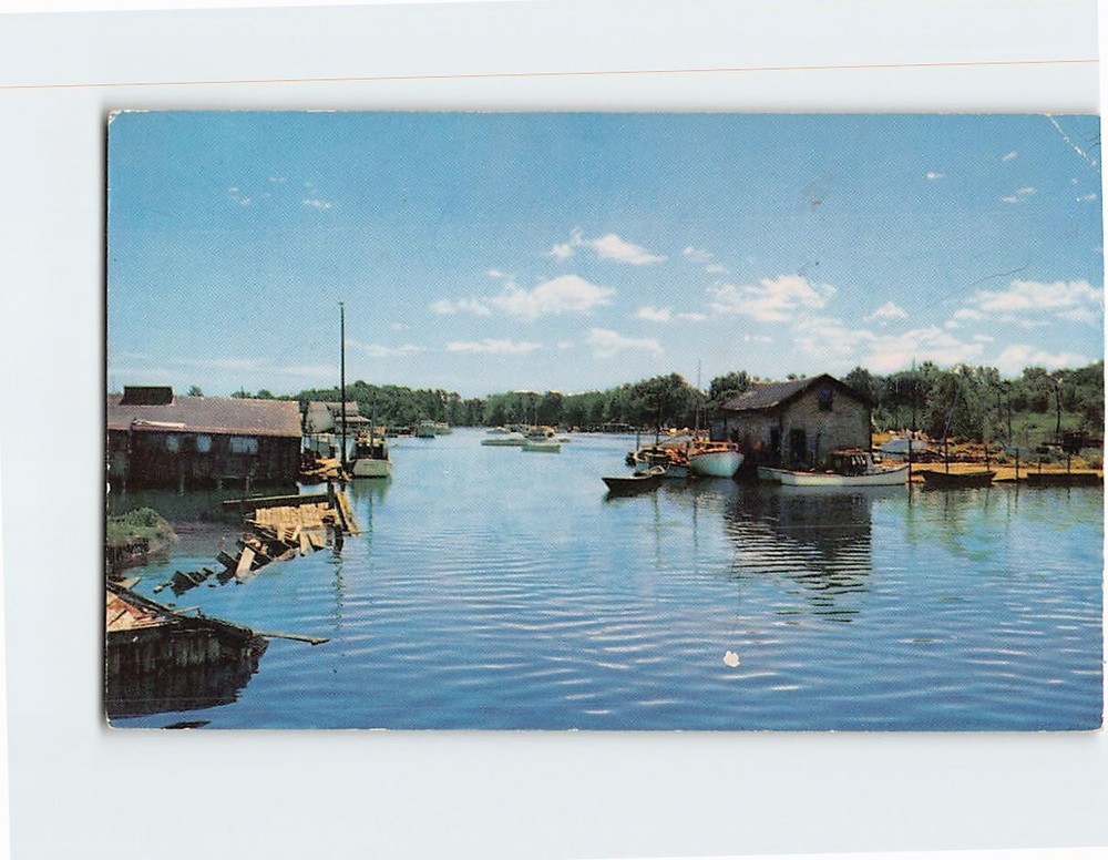 Postcard Kennebunk River Scene Kennebunk Maine USA