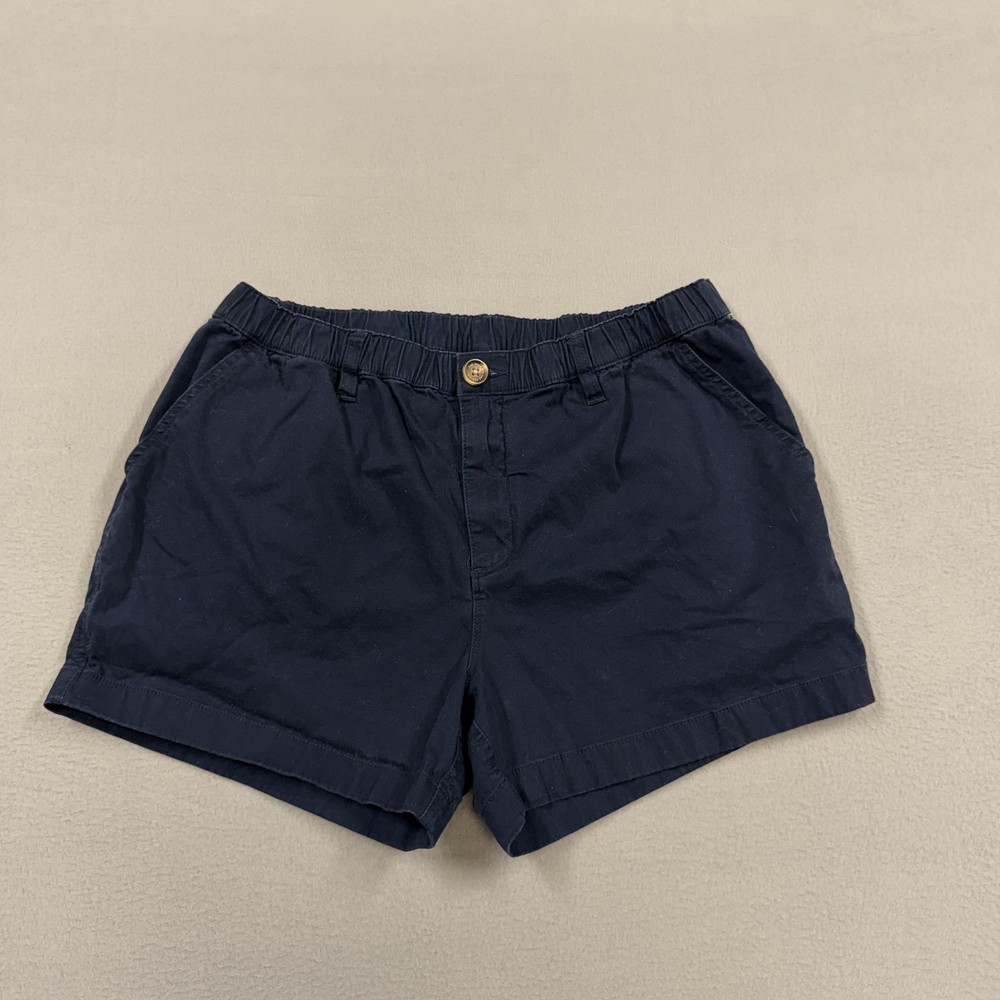 Chubbies Shorts Mens Large Blue Chino Elastic Waist 4 Inseam Casual Summer
