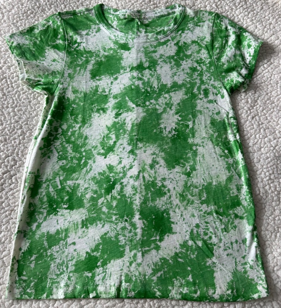 RAG & BONE Basic Jersey T-Shirt Green Crew Neck 100% Organic Pima Cotton Size M